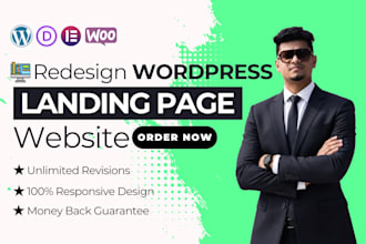 redesign SEO friendly custom wordpress divi website or landing page