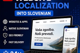 localize your website into slovenian professionally