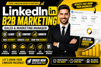 be your linkedin b2b sales and marketing manager