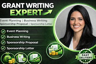 create sponsorship proposals for events, nonprofits donor support and funding