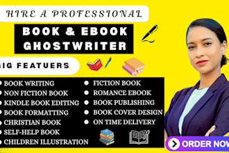 be your ebook ghostwriter kdp book  ghost book writer self help nonfiction book