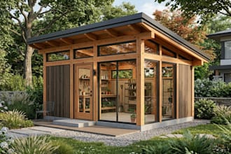 design 3d frame shed and custom timber