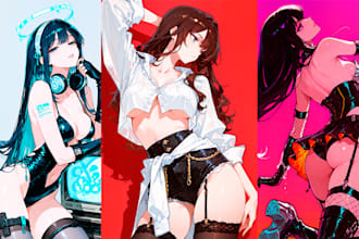 concept ai anime art or character design, sfw or nsfw