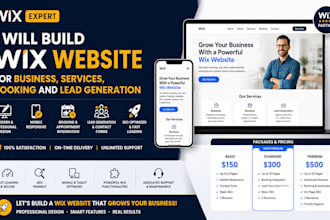 build wix website for business, services, booking and lead generation