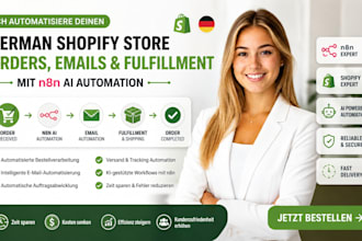 automate your german shopify store orders email fulfillment using n8n zappier ai