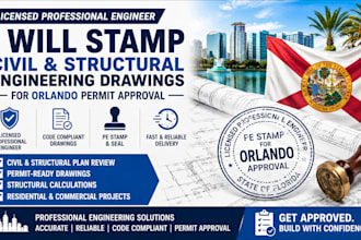 stamp civil and structural engineering drawings licensed approval stamp for orl