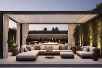 provide porch, balcony, pergola, desk  permit and design