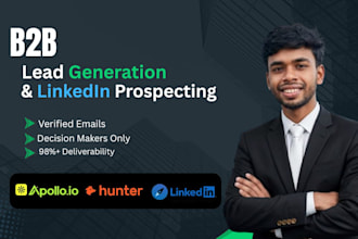 do linkedin lead generation and b2b prospecting expert