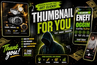 design eye catching youtube thumbnails for high CTR