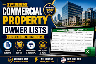 build commercial property owner lists for real estate investors