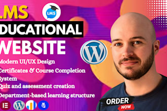 install wordpress, set up lms plugin, course structure,integrate payment gateway