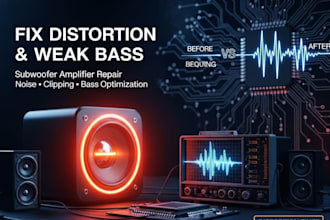 troubleshoot and fix audio amplifier noise and hum issues