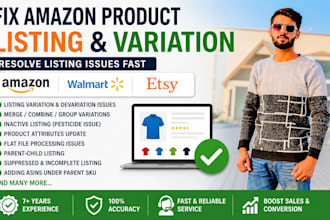 fix product listing error and variation listings errors and flat file error