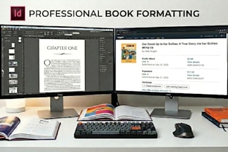 do professional adobe indesign book formatting and amazon kdp book layout design