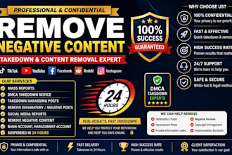 takedown harassing remove copyright mass reports facebook instagram youtube dmca