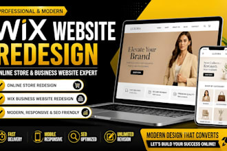 wix website redesign online store redesign wix business website redesign wix