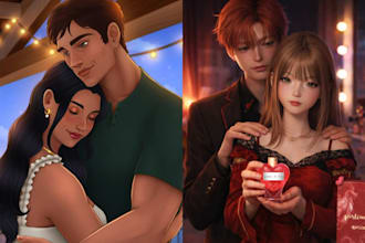 do fantasy sport romance character historical romance couple illustration
