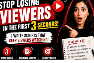 write a viral video script with hook