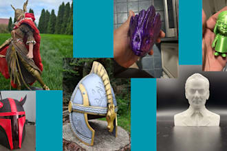 3d print and paint 3d helmet cosplay props 3d model miniature stl resin printing