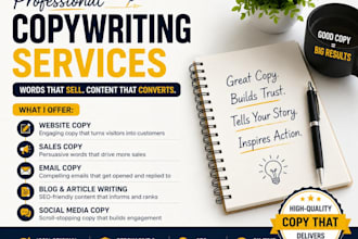 provide professional copywriting services