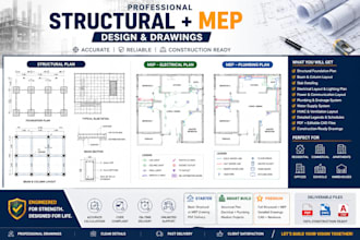 do an expert  structural  plans, permit stamp mep design