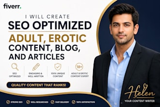 create SEO optimized adult, erotic content, blog, and articles