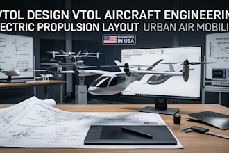 evtol design vtol aircraft engineering electric propulsion layout urban air