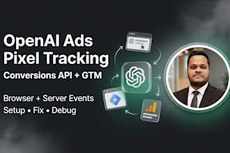 setup openai ads pixel or chatgpt ads tracking, conversions API with GTM