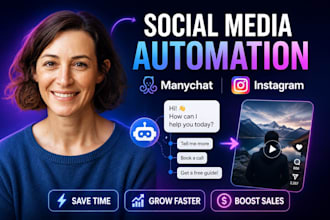 manychat social media automation, instagram bot, faceless video