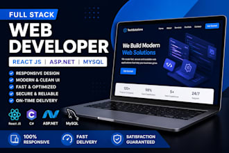 build responsive react js and asp net website1