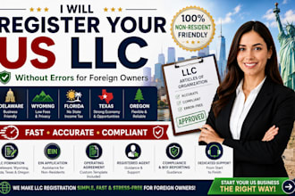 register your llc in delaware wyoming florida texas oregon for foreign owners