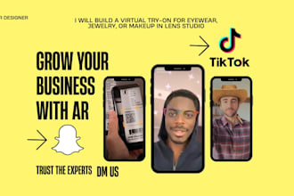 build a virtual try on for your product on tiktok or snapchat
