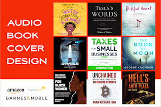 design a professional audiobook cover or convert your kindle cover to acx