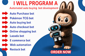 do auto checkout bot, pokémon bot,  purchase bot, shopping bot, auto buying bot