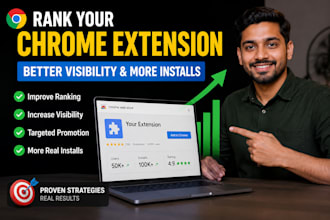 rank your chrome extension to target better visibility and increase installs