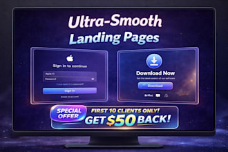 build minimalistic, professional carrd landing pages as a frontend developer