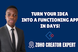 build zoho creator apps, workflows, your zoho  creator expert