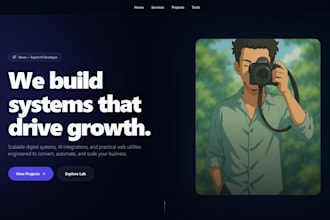 design and develop fully functional websites