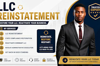 reinstate and restore your dissolved or inactive llc fast