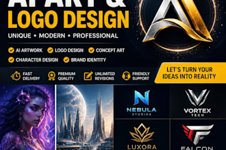 design modern ai logo design for your business or brand
