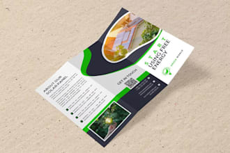 design professional flyer, brochure, postcard and trifold design