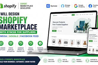 design shopify marketplace with syncee for suppliers omega google facebook feed
