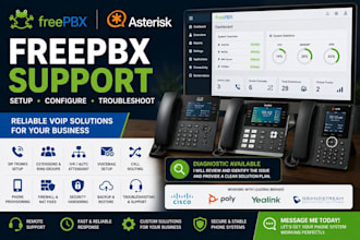 configure and troubleshoot freepbx systems