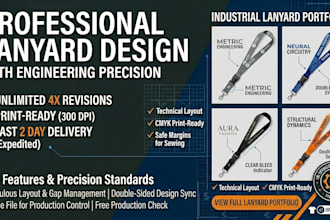 design professional lanyards with print ready files