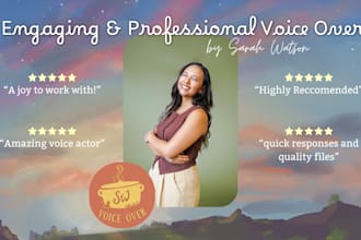 voice your original character for video games and animation
