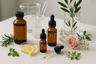 custom perfume oil, fragrance and luxury scent formulations
