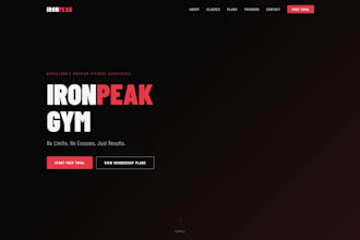 build a powerful gym or fitness studio website
