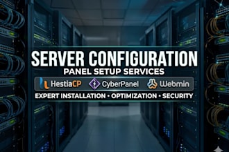 install hestia cyberpanel webmin control panel on your vps