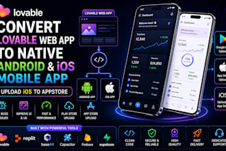 convert lovable web app to native android ios mobile app upload ios to appstore