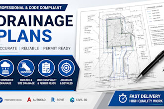 design professional residential and commercial drainage plans